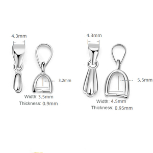 Thiết Kế Độc Đáo 925 <span class=keywords><strong>Sterling</strong></span> Silver 18K Mạ Vàng <span class=keywords><strong>Clasp</strong></span> Hooks Pinch <span class=keywords><strong>Bail</strong></span> Pendant <span class=keywords><strong>Clasp</strong></span> Bền Cho Vòng Cổ Làm Đồ Trang Sức DIY - Product Image 6
