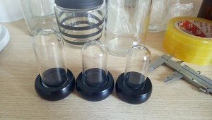 <span class=keywords><strong>Campana</strong></span> <span class=keywords><strong>de</strong></span> Vidrio Borosilicato <span class=keywords><strong>de</strong></span> Alta Calidad, Mini Domo con Base <span class=keywords><strong>de</strong></span> Madera, Soplado a Mano, Moderno, Ligero, Ecológico, Decoración para el Hogar - Product Image 4