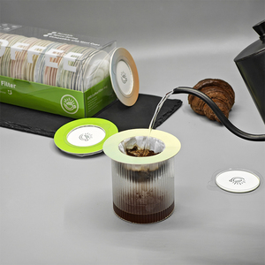 Bolsas de café portátiles con diseño de OVNI, 50 unidades/paquete, bolsas de filtro de café con goteo para orejas colgantes, hechas de pulpa de madera pura - Product Image 3