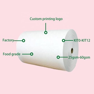 Bán buôn không thấm mỡ giấy tùy chỉnh in logo bột giấy gói thực phẩm bánh sandwich bánh mì Cookie tùy chỉnh in logo Kích thước nhà sản xuất - Product Image 5