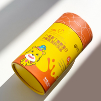 Tube en papier rond biodégradable de qualité alimentaire pour l'emballage de compléments alimentaires, de vitamines, de protéines et de poudres à boire