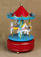 Boîte à musique Boîte à musique carrousel en céramique emballée cadeau Boîtes à musique pour filles garçons enfants fille fils petite-fille femme maman femmes