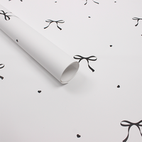 Papier d'emballage en gros pour bouquets, motif floral coloré, pour la Saint-Valentin, la Fête des Mères, la remise des diplômes et les mariages