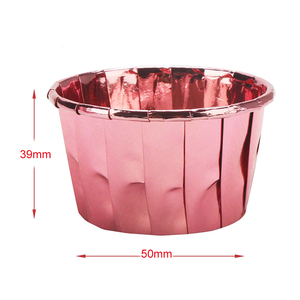 Fabbrica <span class=keywords><strong>in</strong></span> magazzino per uso alimentare 50*39mm di dimensioni laminate con lamina di <span class=keywords><strong>alluminio</strong></span> per Cupcake fodera per Cupcake con rivestimento <span class=keywords><strong>in</strong></span> pz/set 50 tazza per torta - Product Image 3
