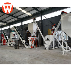 Nouvelle ligne de fabrication de granulés pour bétail Strongwin, capacité de 1,5 à 2,5 t/h, moteur Siemens, granulés de 4 à 6 mm, multifonctionnelle - Product Image 2