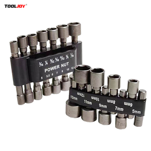 TOOLJOY Organisateur professionnel magnétique pour embouts hexagonaux, ensemble compact OEM à changement rapide, embouts de clé à douille avec clip de ceinture - Product Image 1