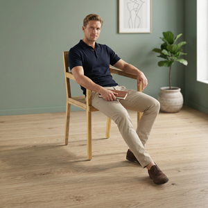 Modern Wooden Dining <b>Chair</b> <b>Stackable</b> Waterproof Eco-Friendly Minimalist Design Armrest Home Furniture <b>Outdoor</b> School Home Office - Product Image 3