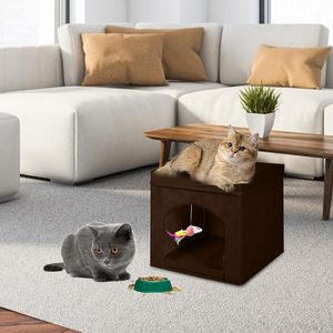 Floral Pattern Sustainable Breathable Fiber All-seasons Universal <b>Folding</b> Rectangle Cat <b>Bed</b> Villa Polyester Fill Removable - Product Image 6