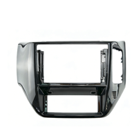 Audio&Work Cadre d'autoradio en plastique ABS noir UV 9 pouces RHD pour Nissan Patrol Y61 2004-2010 avec installation facile
