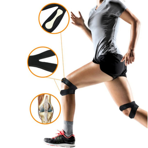 Mayorista 1 unidad Rodillera deportiva con doble soporte para rótula y tendón, protector de banda envolvente abierta para fitness - Product Image 1