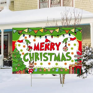 18 X 24 Corrugated Advertising Signs Happy Birthday Roc Xie Yard Sign Stakes Business H-Stakes Double Side Made PP Cutting - Product Image 1