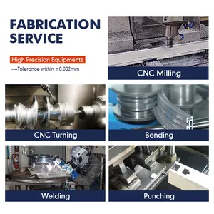 Custom Fabrication Service High Precision Cnc Machining Cnc Turning Cnc Milling Anodized Aluminum Spare Parts