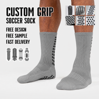 Chaussettes de sport personnalisées en nylon et coton gris, antidérapantes, respirantes, avec logo personnalisé, vente en gros, chaussettes de sport personnalisées, logo sur chaussettes personnalisées