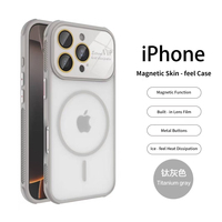Étui de téléphone en silicone mat acrylique pour iPhone 15 14 13 2 Pro Max Plus avec protection de l'objectif de l'appareil photo, coque d'origine