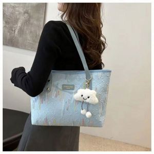 High Quality PU Zipper Tote Bags for Women Cute Fashion <b>Handbags</b> for Commuting - Product Image 2