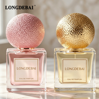 Flacon de parfum carré pour femme, design luxueux et nouveau, 30 ml, 50 ml, 100 ml, flacon de parfum vide transparent avec bouchon en pierre volcanique colorée