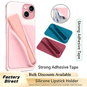 Portable Silicone Square <b>Lipstick</b> Phone Holder Lazy Phone Stand with Adhesive Back Portable Lazy Phone Holder - Product Image 5
