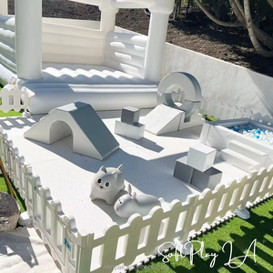 Set di Attrezzature Nanpak Bianco per <span class=keywords><strong>Area</strong></span> <span class=keywords><strong>Giochi</strong></span> Interna con Piscina di Palline e Scivolo Morbidi in Schiuma per Bambini e Feste - Product Image 5