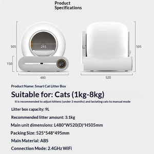 Bestseller EU/USA Lager Automatische Selbstreinigende Katzentoilette Intelligente Katzenklo-Box für Katzen Areneros Para Gatos - Product Image 5