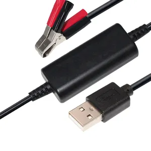 Cable inversor de aumento de entrada de 5V A salida, 12V, CC, tipo A, fuente de alimentación USB macho, convertidor de voltaje de 9V, 5,5, 2,1 Mm, Boost