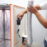 Kit de Ventilación Ajustable con Potente Ventilador de Extracción y Kit de Tubo de Extracción con Brida para Ducto para Caja de Impresora 3D
