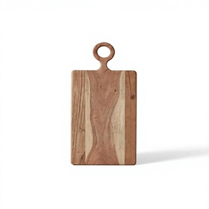 Planche à découper rectangulaire grande en acacia BS INTERNATIONAL, pour comptoir de cuisine, antidérapante, résistante à l'eau, faite à la main - Product Image 6
