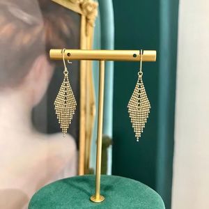 Boucles d'oreilles pampilles en or 18k, cadeau d'anniversaire de mariage, boucles d'oreilles pendantes, en or véritable, style bohème, goutte pour femmes, pièces - Product Image 5