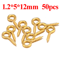 100-50 Pièces Petites Tiges à Œillets Crochets Vis Filetées en Acier Inoxydable Fermoirs pour Fabrication de Bijoux DIY