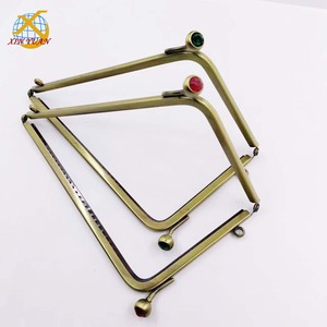 Marco de Metal en Forma de L para Bolsos, Cierre de Presión, Accesorios para Bolsos, Latón, Color Personalizable, Multitamaño - Product Image 3