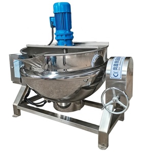 <span class=keywords><strong>Marmite</strong></span> à vapeur électrique à double enveloppe en acier inoxydable avec mélangeur automatique 380V, compatible <span class=keywords><strong>induction</strong></span>, <span class=keywords><strong>pour</strong></span> cuisine commerciale - Product Image 1