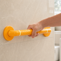 Barre d'appui de sécurité pour salle de bain, main courante murale antidérapante en nylon et acier inoxydable, barre de soutien pour douche, idéale pour personnes âgées et handicapées, pour toilettes