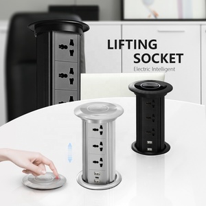Desk <strong>Pop</strong> <strong>up</strong> Power UK Socket with 10W Wireless Charge IP44 Waterproof <strong>Pop</strong> <strong>up</strong> <strong>Electrical</strong> <strong>Outlets</strong> Fast Charging 18W USB and Type C - Product Image 3