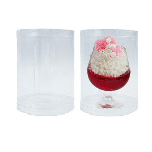 Rõ ràng hình trụ hộp nhựa Vòng <span class=keywords><strong>PVC</strong></span> Nước hoa Bao bì hộp cho lưu trữ và hiển thị - Product Image 3