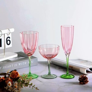 <span class=keywords><strong>Verre</strong></span> à vin <span class=keywords><strong>rose</strong></span> en forme de pétale et <span class=keywords><strong>verre</strong></span> à champagne fleuri, vaisselle élégante pour cocktails à la maison - Product Image 2