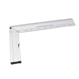 DR-1103013 Measuring Hand Tools Aluminum Alloy 90 Degree Try Angle Square Combination Ruler