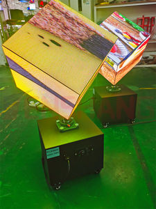 Exhibidor Giratorio RGB de 6 Lados con Pantalla LED <span class=keywords><strong>3D</strong></span> para Centros Comerciales, Marketing Minorista, Vitrina Personalizable con Base LED Fija - Product Image 6