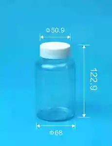 Прозрачные пустые пластиковые таблетки 300 куб. См, другие медицинские контейнеры, бутылки для таблеток