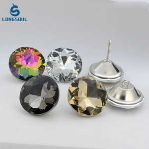 China hizo hogar suave muebles sofá Fondo pared cabecera decorativo cristal diamante brillante clavo Catcher - Product Image 3