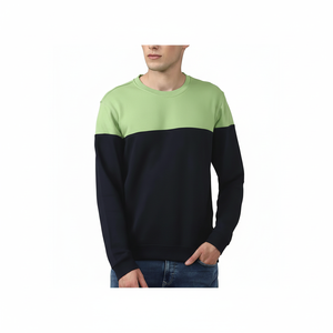 เสื้อสเวตเชิ้ตผู้ชายคุณภาพสูงแบบคลาสสิกสำหรับฤดูหนาว ผ้าฟลีซ สวมใส่สบาย สีพื้น แขนยาว เก็บความร้อน - Product Image 2