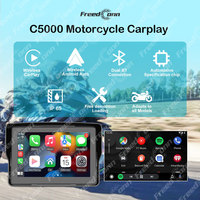 Freedconn C5000 Navigation Moto CarPlay DVR pour écran 5 pouces 480P Moniteur Android Auto sans fil étanche