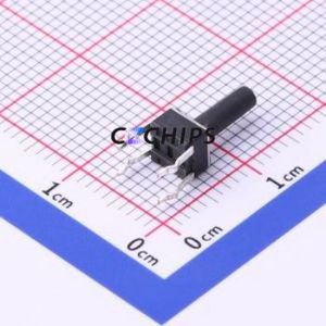 UK-B0201-G10-250 Tactile Switch Through hole-4P,4.5x4.5mm Switch Single Pole Single Throw Round Button 2.5N Through Hole - Product Image 2
