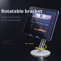 Nuofan Support universel pivotant pour tablette/téléphone portable en aluminium 360, hauteur flexible et réglable pour une utilisation sur le bureau