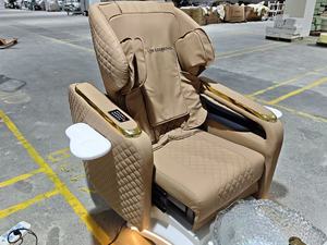 Black Pu Leather Modern Luxury Spa Pedicure <b>Chair</b> Electric <b>Reclining</b> <b>Massage</b> Whirlpool Pipeless Jet System Automatic Nail Salon - Product Image 4