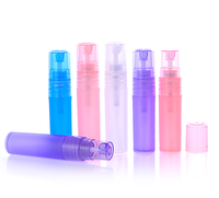 Atomiseur de parfum givré en forme de stylo 15ml 20ml, flacon de voyage rechargeable rose bleu vert violet transparent vide