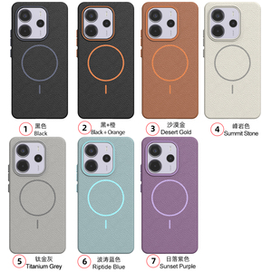 Funda de TPU para <span class=keywords><strong>Redmi</strong></span> <span class=keywords><strong>Note</strong></span> 14 4G - Textura de Cuero Repujado, <span class=keywords><strong>Carga</strong></span> Magnética Inalámbrica, Interior de Terciopelo, MOQ 10/Color/Modelo - Product Image 6