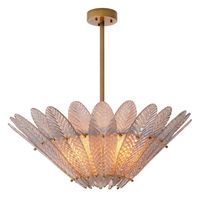 Lustre LED en cristal de luxe noir, design moderne américain 2026, pour salon de villa, hôtel et décoration intérieure