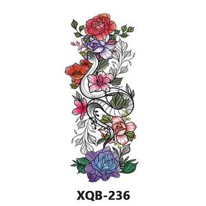 Tatuajes Temporales Personalizados OEM de <span class=keywords><strong>Media</strong></span> <span class=keywords><strong>Manga</strong></span> con Diseño Floral para 7 Días - Product Image 1
