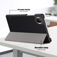 Étui en cuir PU à rabat magnétique fin, imprimé en soie/couleur unie, avec support, coque intelligente pour Honor Pad X7 8.7 2025