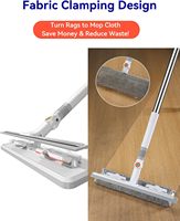 JOYBOS Kit de Nettoyage Extérieur Écologique en Acier Inoxydable avec Brosse en Microfibre, Raclette et Nettoyeur de Vitres/Terrasses Télescopique