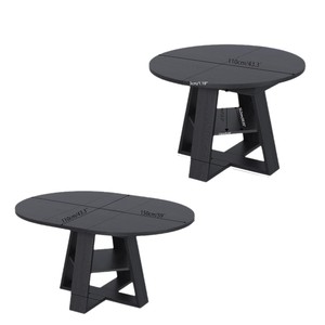 <span class=keywords><strong>Tavolo</strong></span> <span class=keywords><strong>da</strong></span> <span class=keywords><strong>Pranzo</strong></span> Estensibile in <span class=keywords><strong>Legno</strong></span> con Ripiano Integrato, Design Nordico Salvaspazio per Cucina e Soggiorno Moderni - Product Image 5